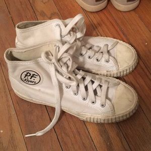 White Vintage PF Flyers
